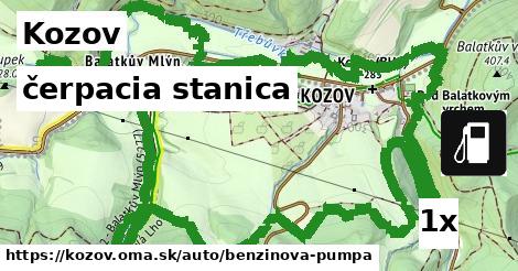 čerpacia stanica v Kozov