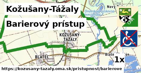 Barierový prístup, Kožušany-Tážaly