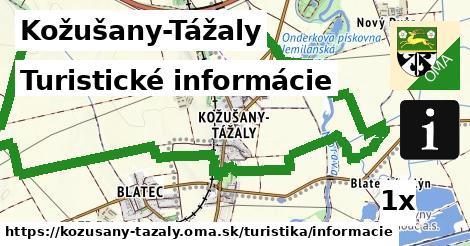Turistické informácie, Kožušany-Tážaly