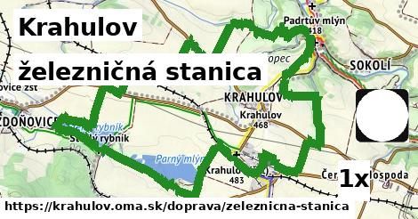 železničná stanica, Krahulov