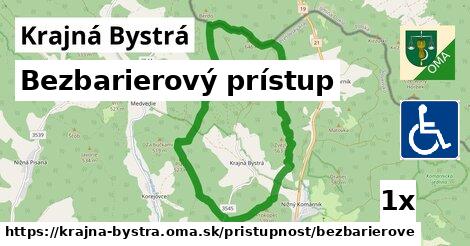 bezbarierový prístup v Krajná Bystrá