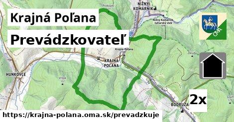 prevádzkovateľ v Krajná Poľana