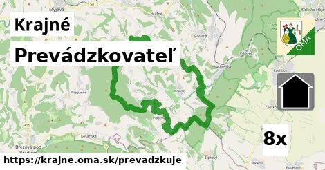 prevádzkovateľ v Krajné