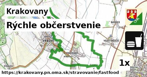 Rýchle občerstvenie, Krakovany, okres PN