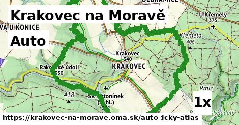auto v Krakovec na Moravě