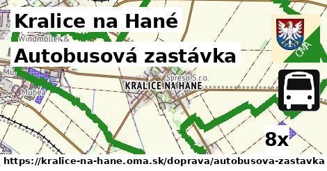 Autobusová zastávka, Kralice na Hané