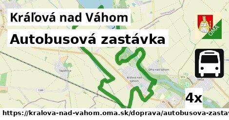 Autobusová zastávka, Kráľová nad Váhom