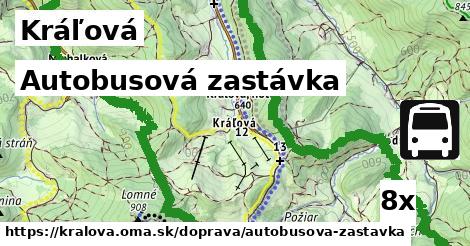 Autobusová zastávka, Kráľová