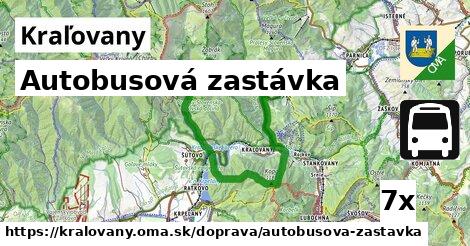 Autobusová zastávka, Kraľovany