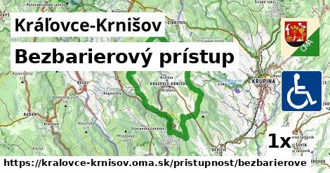 bezbarierový prístup v Kráľovce-Krnišov