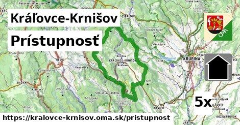 prístupnosť v Kráľovce-Krnišov