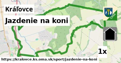 Jazdenie na koni, Kráľovce, okres KS