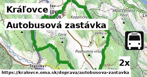 Autobusová zastávka, Kráľovce