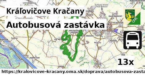 Autobusová zastávka, Kráľovičove Kračany