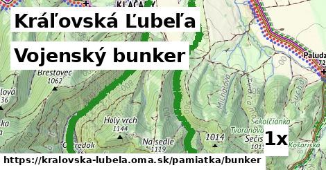 vojenský bunker v Kráľovská Ľubeľa