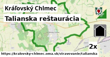 talianska reštaurácia v Kráľovský Chlmec