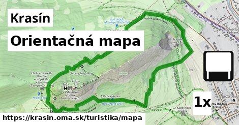 orientačná mapa v Krasín