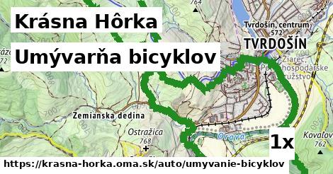 umývarňa bicyklov v Krásna Hôrka