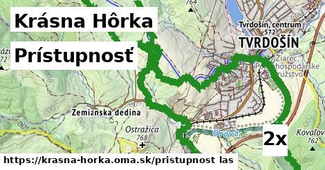 prístupnosť v Krásna Hôrka