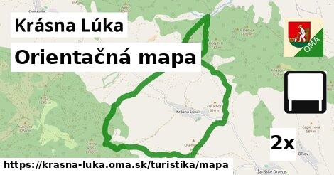 Orientačná mapa, Krásna Lúka