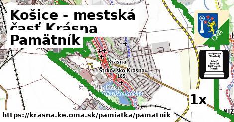 Pamätník, Košice - mestská časť Krásna