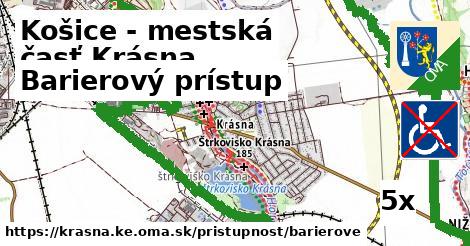 Barierový prístup, Košice - mestská časť Krásna