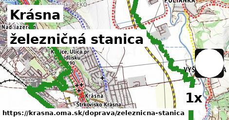 železničná stanica, Krásna