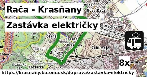 Zastávka električky, Rača - Krasňany