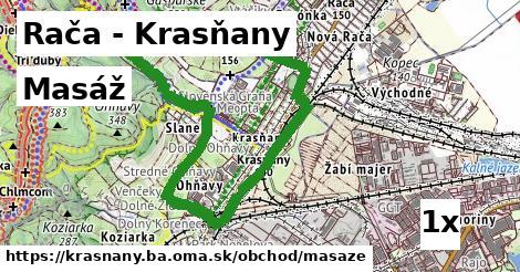 Masáž, Rača - Krasňany