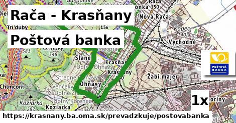 Poštová banka, Rača - Krasňany