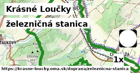 železničná stanica, Krásné Loučky