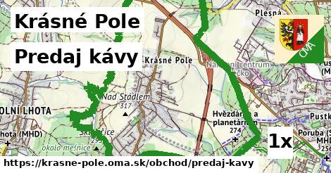 predaj kávy v Krásné Pole