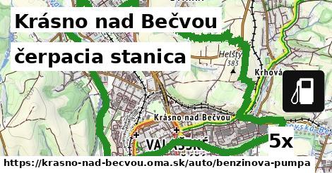 čerpacia stanica v Krásno nad Bečvou