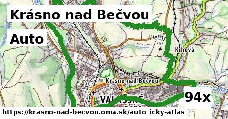 auto v Krásno nad Bečvou
