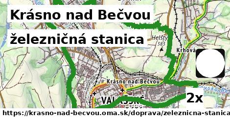 železničná stanica v Krásno nad Bečvou