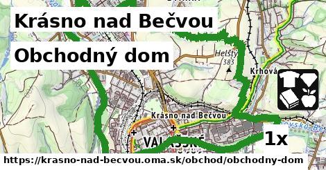 obchodný dom v Krásno nad Bečvou