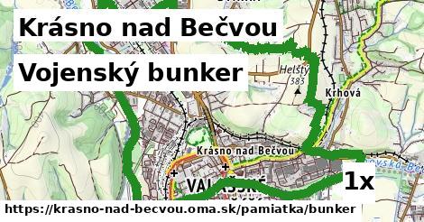 vojenský bunker v Krásno nad Bečvou