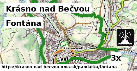 fontána v Krásno nad Bečvou