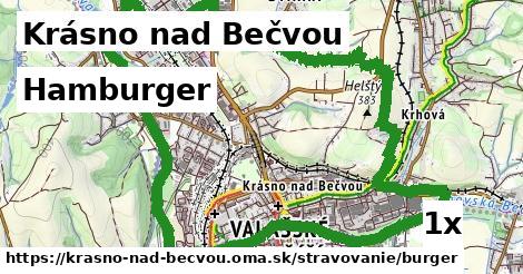 hamburger v Krásno nad Bečvou