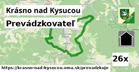 prevádzkovateľ v Krásno nad Kysucou