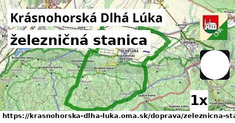 železničná stanica, Krásnohorská Dlhá Lúka