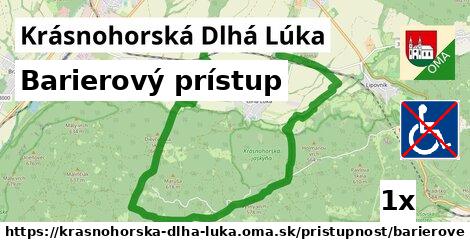 Barierový prístup, Krásnohorská Dlhá Lúka