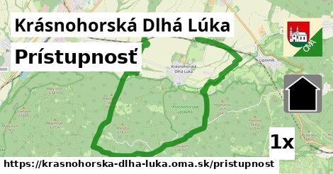 prístupnosť v Krásnohorská Dlhá Lúka