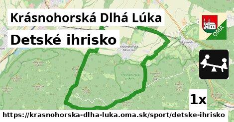 Detské ihrisko, Krásnohorská Dlhá Lúka