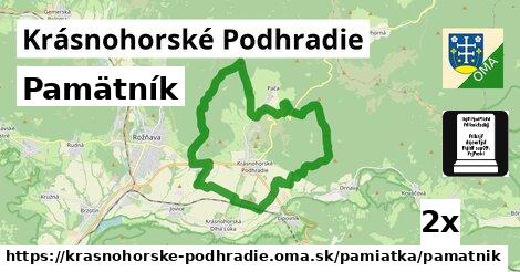 Pamätník, Krásnohorské Podhradie