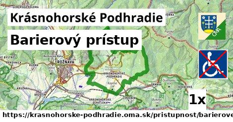 Barierový prístup, Krásnohorské Podhradie