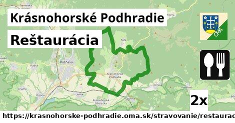 Reštaurácia, Krásnohorské Podhradie