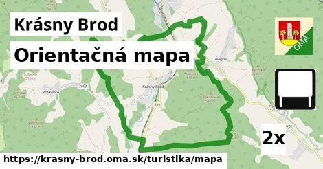 Orientačná mapa, Krásny Brod