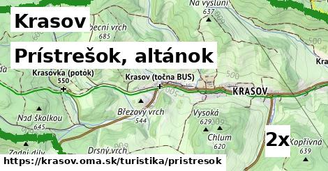 Prístrešok, altánok, Krasov