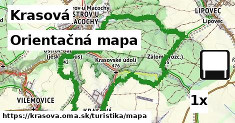 Orientačná mapa, Krasová